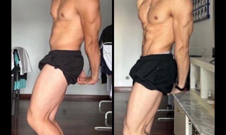 Ángel before and after
