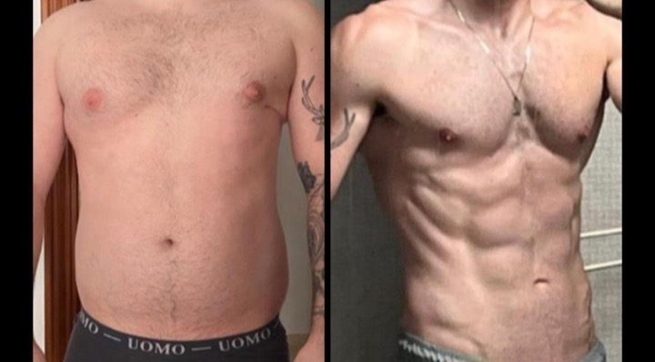 David before and after