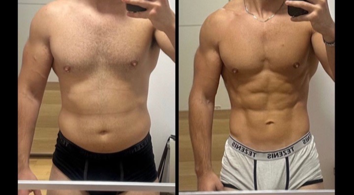 Sergio before and after